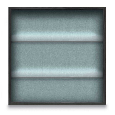 United Visual Products Outdoor Enclosed Combo Board, 48"x36", White Frame/White Porc & Amethyst UVCB4836ODW-WHTPORC-AMETHY